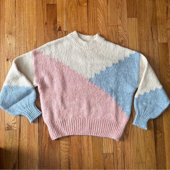 Mango Multi-Colored Knit Sweater - Picture 1 of 7